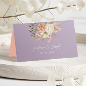 ピーチとパープル結婚フローラ座席表 プレイスカード