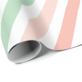 ピーチとモスストライプズ ラッピングペーパー (ロールコーナー)