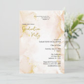 ピーチと金ゴールドオーソドックス2025年卒業 招待状 (スタンド正面)