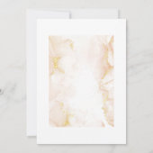 ピーチと金ゴールドオーソドックス2025年卒業 招待状 (裏面)