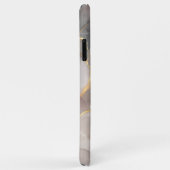 ピーチと金ゴールドマーブルアゲート Case-Mate iPhoneケース (裏面/右)