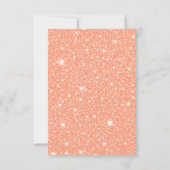 ピーチのように甘いエレガントな愛のブライズシャワー サンキューカード (裏面)