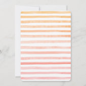 ピーチのように甘い誕生日招待状 招待状 (裏面)