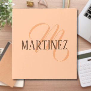 ピーチのエレガントパーソナライズされた毛名 ノートパッド