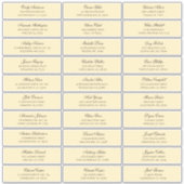 ピーチのゲスト名のアドレス。出荷結婚ラベル シール (正面)