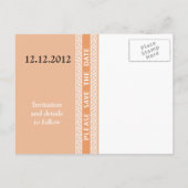 ピーチのシェードは日付はがきを保存 案内ポストカード (裏面)