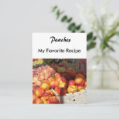 ピーチのレシピカード ポストカード (スタンド正面)