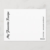 ピーチのレシピカード ポストカード (裏面)