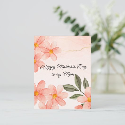 ピーチの花の母の日 シーズンカード (スタンド正面)