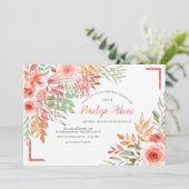 ピーチの誕生日パーティー招待状 招待状 (スタンド正面)