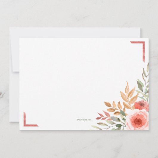 ピーチの誕生日パーティー招待状 招待状 (裏面)