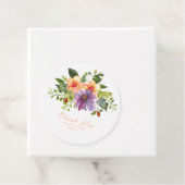 ピーチはっきりしたパープルロマンチックフローラありがとう フェイバータグ (インサイチュ)