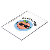 ピーチアウト 面白いフルーツパングッズ ノートブック (左側)