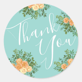 ピーチアクアティール（緑がかった色）結婚ズバラフローラ ラウンドシール