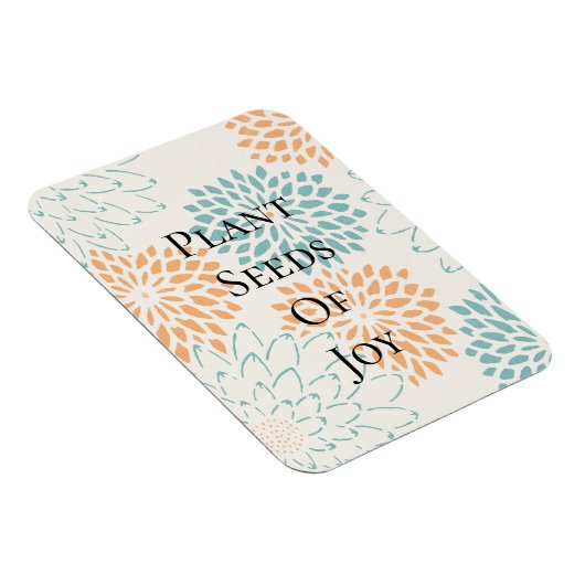 ピーチアクアフローラ花咲きジョイ詩 マグネット (右側)