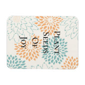 ピーチアクアフローラ花咲きジョイ詩 マグネット (横)