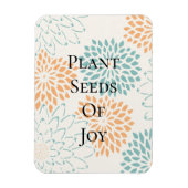 ピーチアクアフローラ花咲きジョイ詩 マグネット (縦)