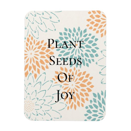 ピーチアクアフローラ花咲きジョイ詩 マグネット (縦)