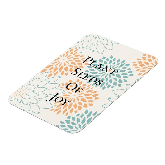 ピーチアクアフローラ花咲きジョイ詩 マグネット (左側)