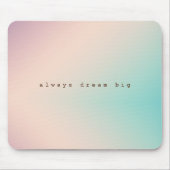 ピーチアクア絞り染めグラデーションドリ感動的ーム引用文 マウスパッド (正面)