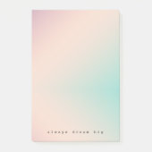ピーチアクア絞り染め感動的ドリーム引用文 ポストイット (正面)