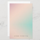 ピーチアクア絞り染め感動的ドリーム引用文 便箋 (正面/裏面)