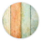 ピーチアクア金ゴールドナチュラルジオメトリック芸術的ホーム セラミックノブ (正面)