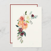 ピーチアジサイあなたの机から個人的なテンプレート サンキューカード (正面/裏面)