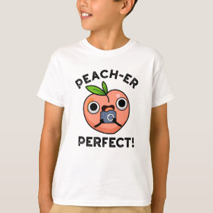 ピーチアパーフェクトおもしろいピーチプン Tシャツ