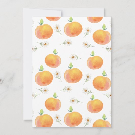 ピーチアンデイジーワンスイートピーチワンサンバースデー 招待状 (裏面)