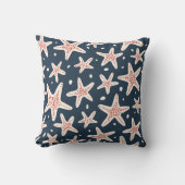 ピーチアンドアイボリーヒトデ クッション (正面)