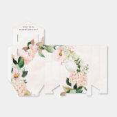 ピーチアンドクリームアジサイ結婚式の引き出物ボックス フェイバーボックス (折り畳みなし)