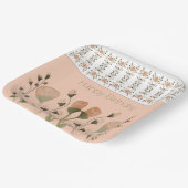 ピーチアンドグリーンスクエア ペーパープレート (傾斜あり)