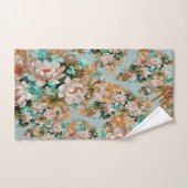 ピーチアンドグリーンフローラ バスタオルセット (ハンドタオル)