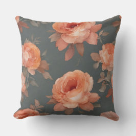ピーチアンドグレーフローラ クッション