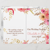 ピーチアンドコーラルフローラ春の結婚式 (正面/裏面)