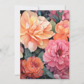 ピーチアンドコーラルフローラ結婚ズ 招待状 (裏面)