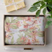 ピーチアンドセージ水カラーフローラティッシュペーパー 薄葉紙 (ギフト)