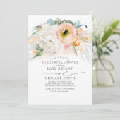 ピーチアンドピンクフローラモダンリハーサルディナー 招待状 (スタンド正面)