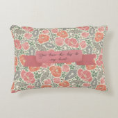 ピーチアンドピンクポピー気持ちシェルパブランケット アクセントクッション (正面)