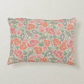 ピーチアンドピンクポピー気持ちシェルパブランケット アクセントクッション (裏面)