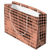 ピーチアンドブラックハーレキ動揺してン ラージペーパーバッグ (裏面アングル)