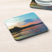 ピーチアンドブルーサンセットオンマウンテンレイク コースター (左側)