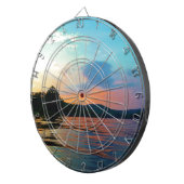 ピーチアンドブルーサンセットオンマウンテンレイク ダーツボード (正面右)