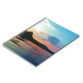 ピーチアンドブルーサンセットオンマウンテンレイク ノートブック (左側)