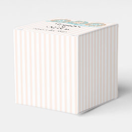 ピーチアンドブルーサンドドルビーチ結婚式 フェイバーボックス