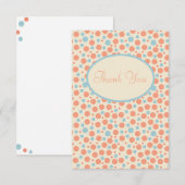 ピーチアンドブルードットサンキューカード サンキューカード (正面/裏面)