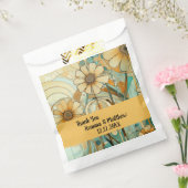 ピーチアンドベージュフローラ抽象芸術 フェイバーバッグ (封をした状態)