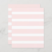 ピーチアンドホワイトストライプのスクラップブック紙 (正面/裏面)