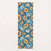 ピーチアンドホワイトフローラヨガマット ヨガマット (正面)